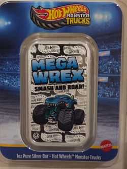 2026 Mattel Hot Wheels Monster Trucks Mega Wrex Colorized bar