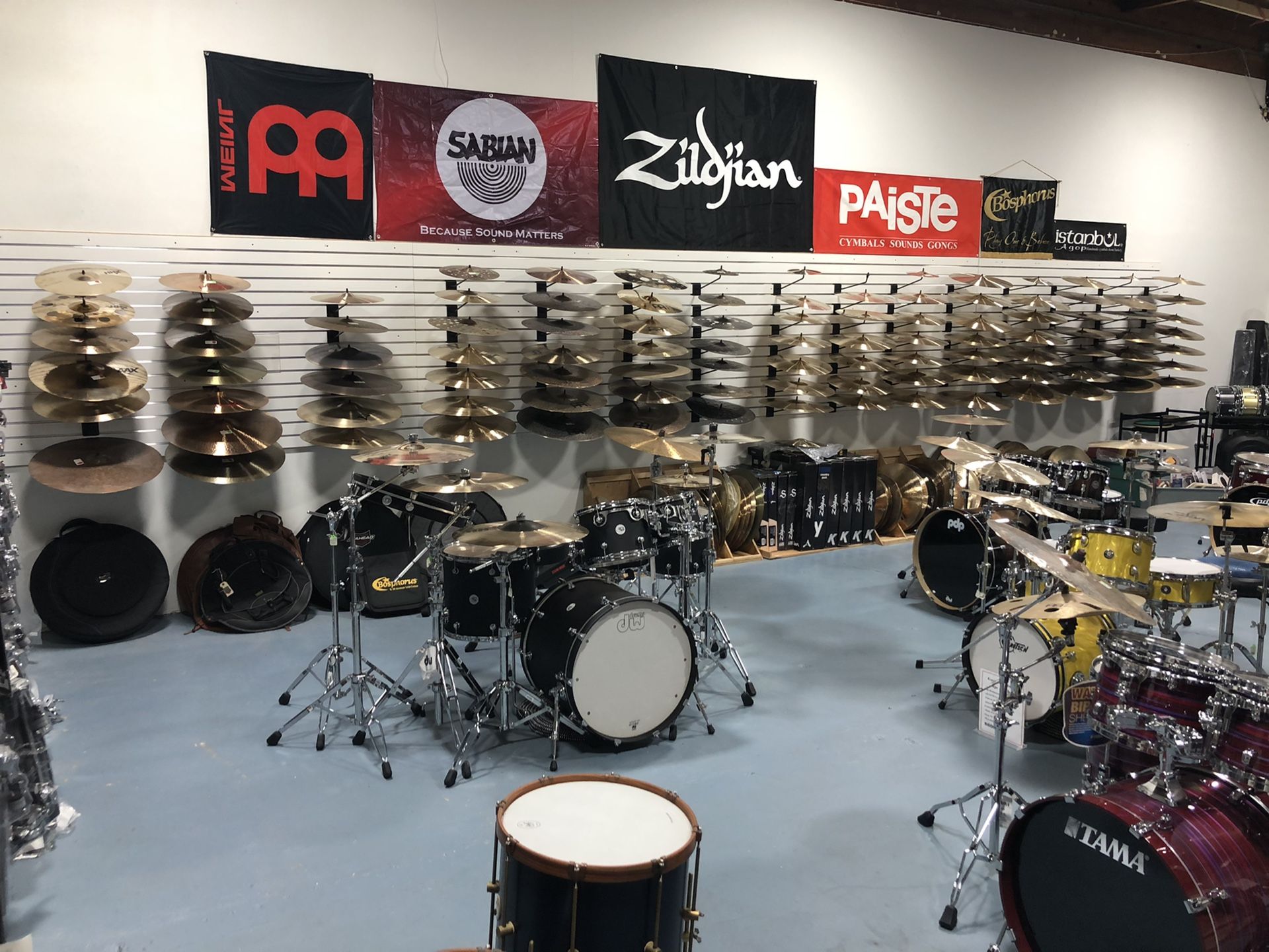 Drums and cymbals , My new store in Bellevue opens this Saturday for