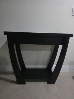 Black Wood Console Table