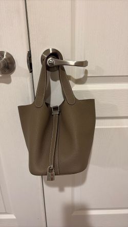 Etoupe Picotin Leather Bag