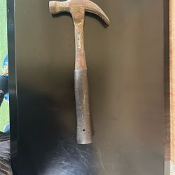 Vintage Craftsman USA 16 oz Claw Hammer Chrome 3826 Rubber Handle