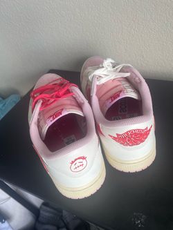 Air Jordan 1 Low Pink White Sneakers (send offers)