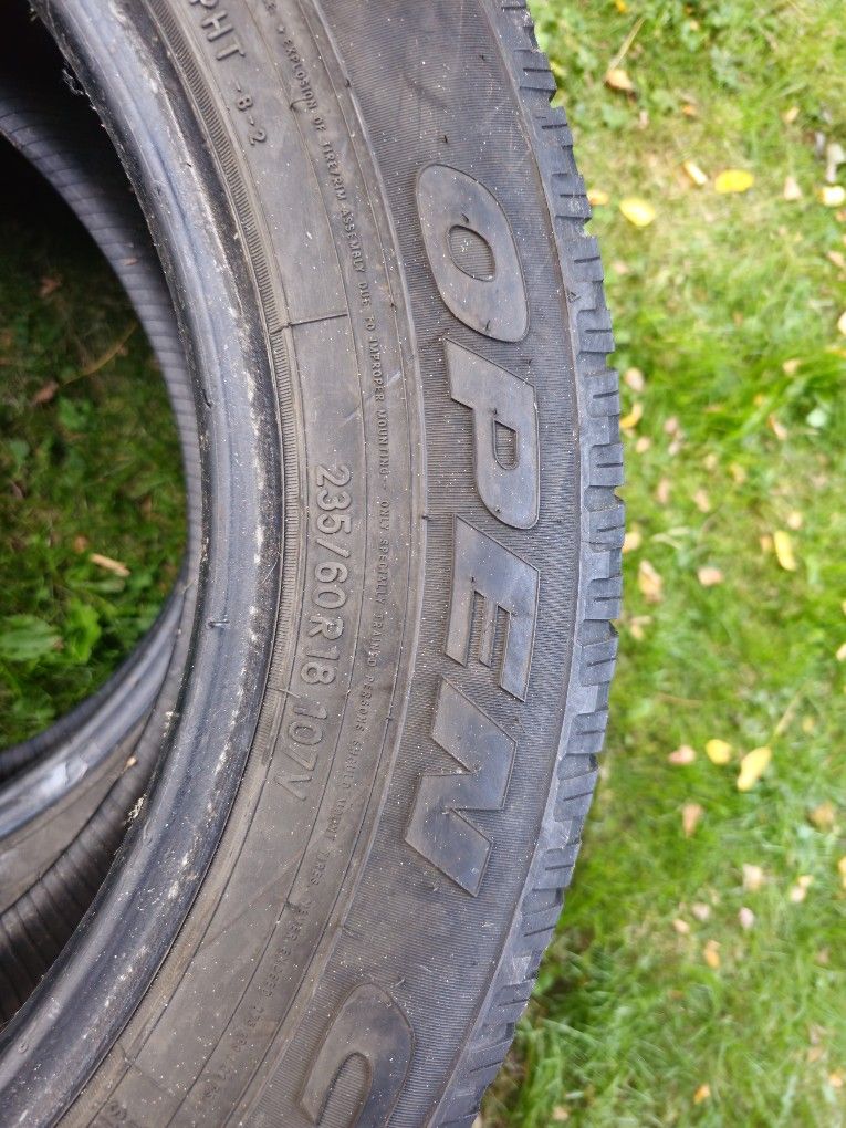 Two Tires Of 235/60R18, 235/60/18, 235 60 18, 235 60 R18, 235.60.R18, 235.60.18