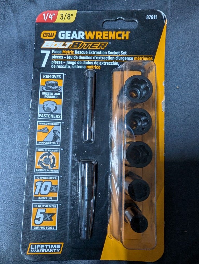 Gear Wrench 7pc Bolt Biter (Metric)
