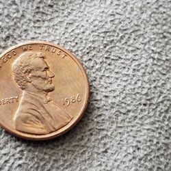 1986 N Mint Mark Penny.