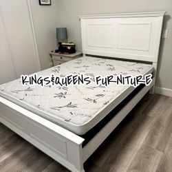 New Queen Bed Frame With Mattress