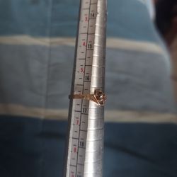 Size 6 10k Gold Diamond Ring