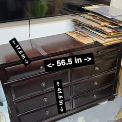 8 Drawer Dresser Cherry Wood