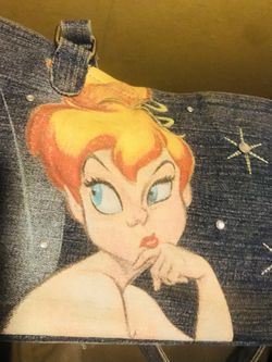 Disney Tinker Bell Embellished Denim Purse