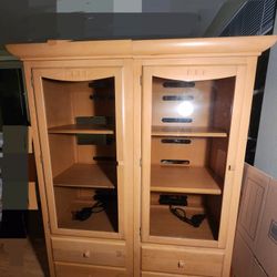 Pair Of Ethan Allen Media Cabinets