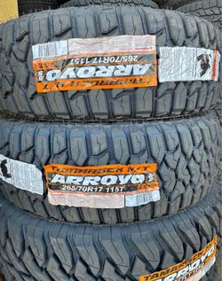 265/70R17 Arroyo R/T Set Of 4 New Tires