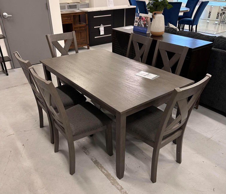 Caitbrook 7 Pcs Dinings Tables Sets 6 Chairs 