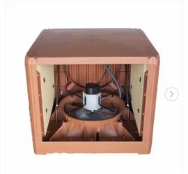 6,800 CFM 115-Volt 2-Speed Down Draft Roof Plastic Evaporative Axial Fan Cooler for 2,500 sq. ft. with Motor, Assembled