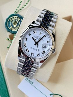 Rolex Datejust 36 w/ White Roman Dial