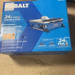 Cordless Tabletop Tile Saw Kit $230