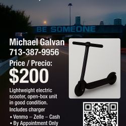  Rival Electric Scooter / Scooter eléctrico – I Know a Guy Liquidations – $150