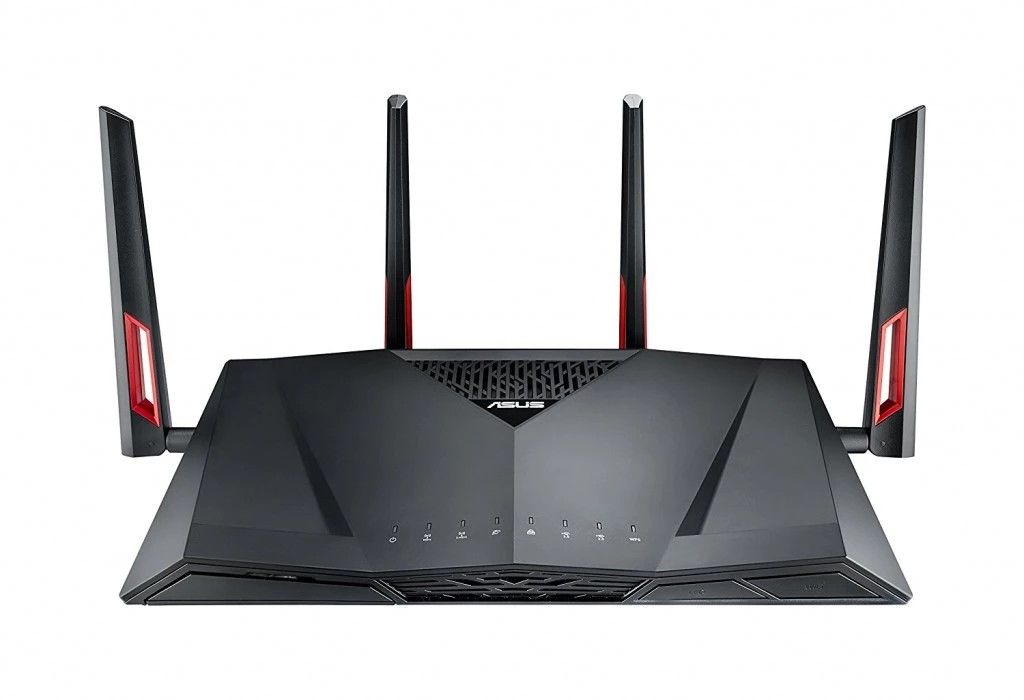 ASUS AC3100 WiFi Gaming Router ( RT - AC88U ) - Dual Band Gigabit Wireless Router , WTFast Game Accelerator , Streaming , AiMesh Compatible , Included