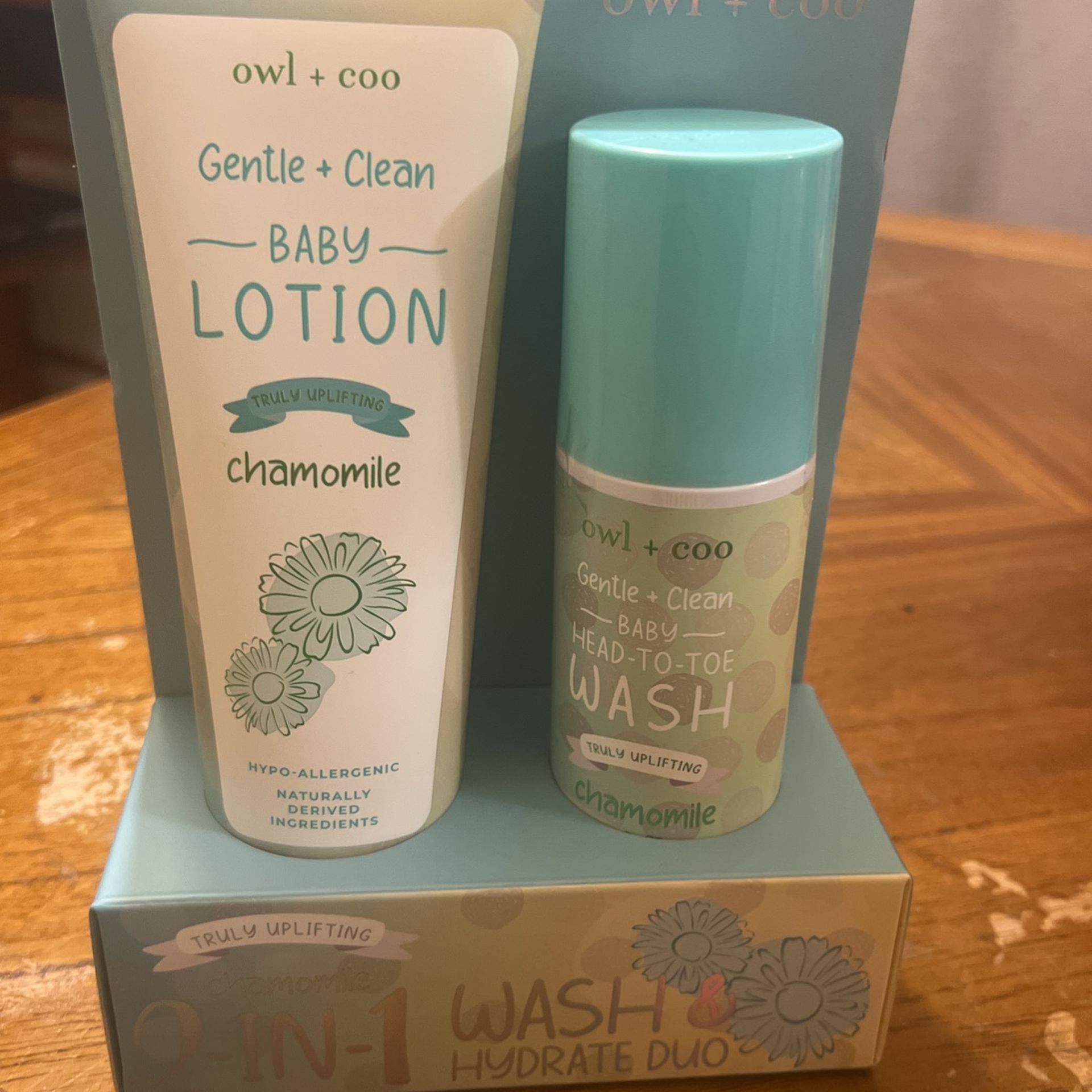 Owl & Coo Baby Wash & Lotion Set
