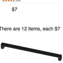 Liberty Simply Geometric 12 in. (305mm) Center-to-Center Matte Black Drawer Pull
