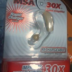 MSA 30 X sound amplifier rechargeable.  
