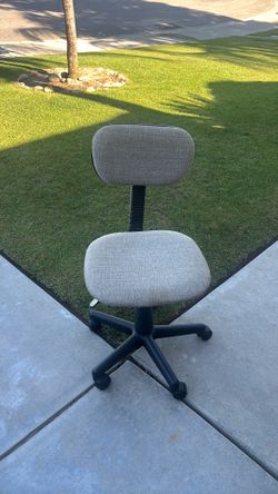 Gray swivel chair