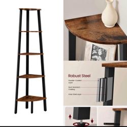   5-tier Floor Standing Corner Shelf 