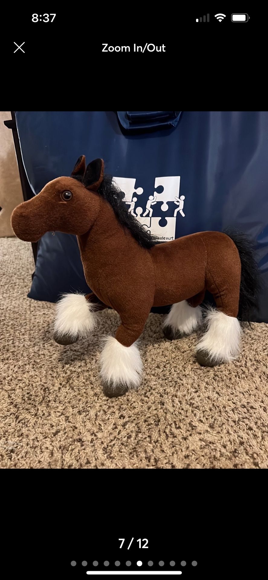 posable horse Plush