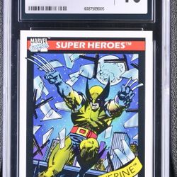Marvel Universe Impel 1990 #23 Wolverine Graded GEM MINT 💎 10.0