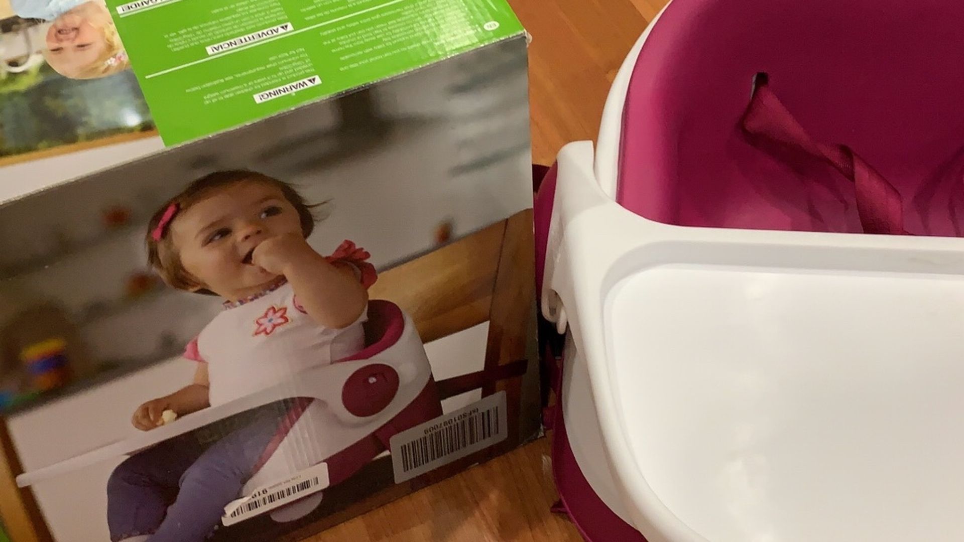 Mamas & Papas Baby Bud Booster seat Raspberry