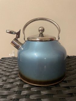 Blue Stovetop Tea Kettle
