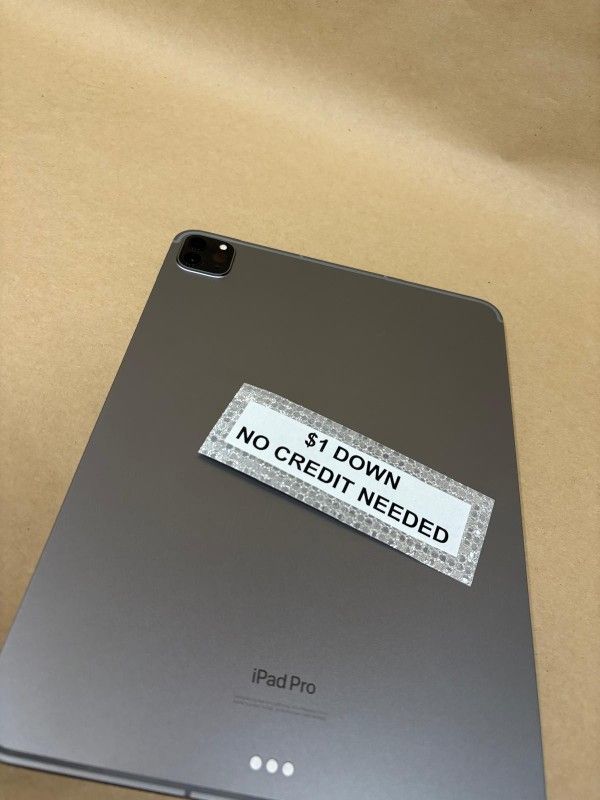 Apple IPad Pro 12.9 Inch 6th Gen Tablet - Pay $1 today and pay the rest later -