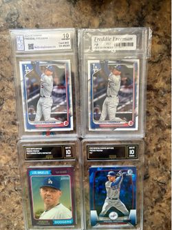 Freddie Freeman 4 Card Lot Graded 10s