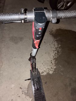 Electric Kick Scooter Black and Red
