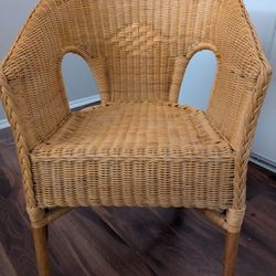 Rattan gondola armchair