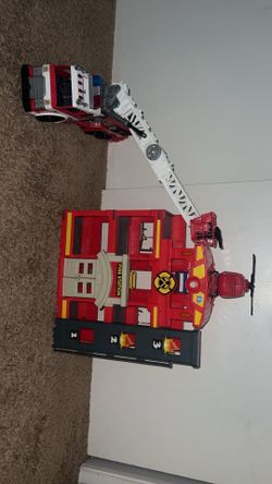 Fire house and truck