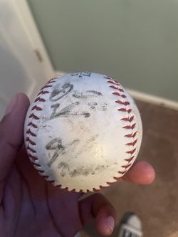 Autographed baseball