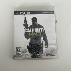 Call Of Duty Mw3 Modern Warfare 3 Play Station 3 Game