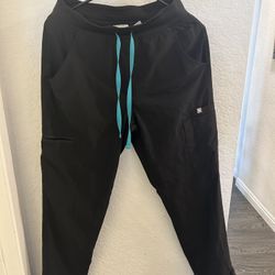 Figs Black Scrub Bottoms 