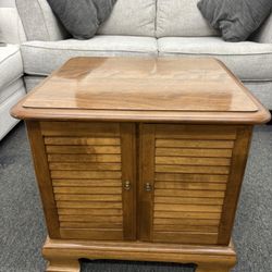 Ethan Allen Solid Wood Storage Cabinet / Record Cabinet