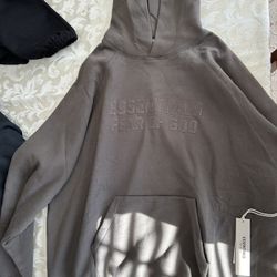 Essentials Hoodie (olive Color) (XL)