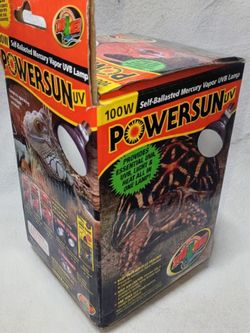 Zoo Med PowerSun UV 100W Self-Ballasted Mercury Vapor UVB Lamp