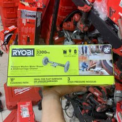 Ryobi Pressure Washer Water Broom & Undercarriage Cleaner For Gasoline Pressure Washer, Electric And Also Cordless Pressure Washer 
