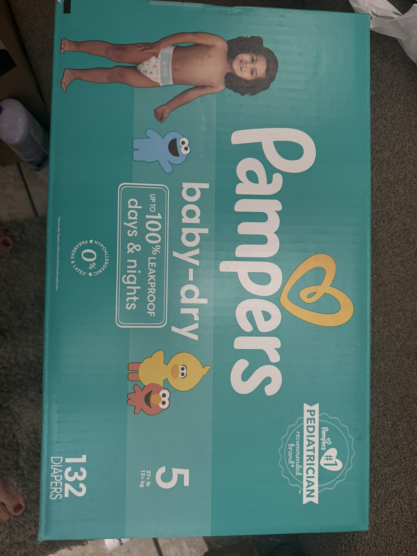 Pampers “enormous” Case Size 5