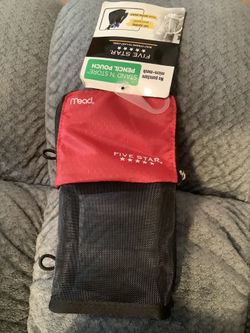 Standing Pencil Pouch (Red)