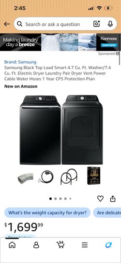 Samsung washer and dryer