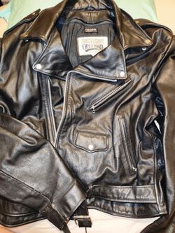 CASH ONLY VINTAGE 90's OPEN ROAD LEATHER BIKER JACKET THINSULATE SIZE 52
