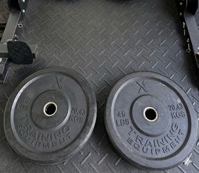 45lb Rubber Bumper Plates (One Pair) – Great Condition
