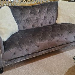 Chesterfield Gray Sofa
