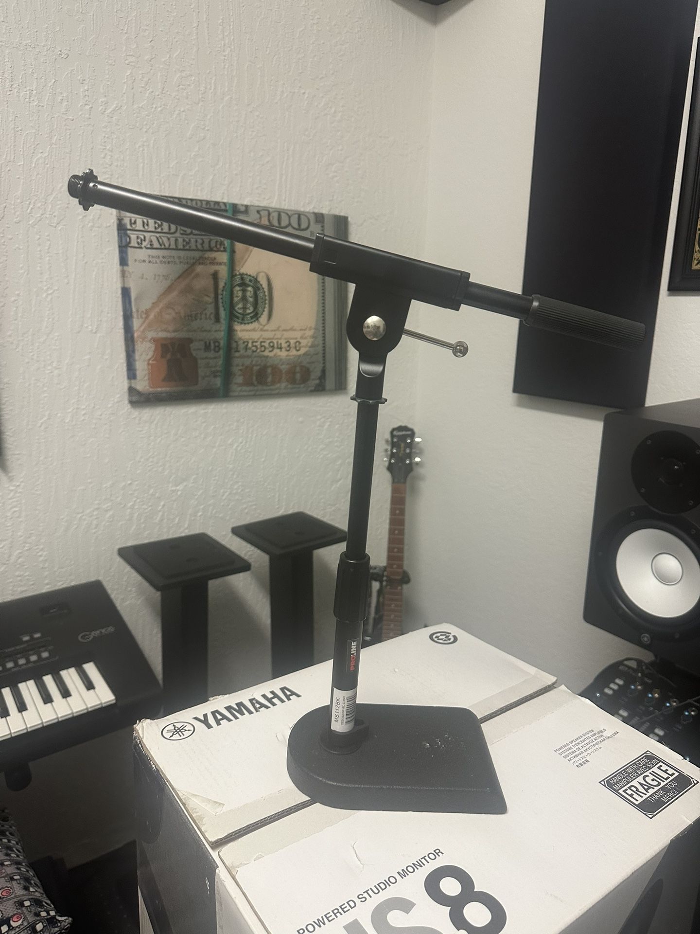 Proline MS112 Desktop Boom Mic Stand