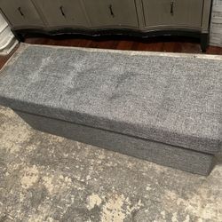 Foldable Ottoman Storage Bench